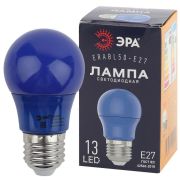 Лампа светодиодная ERABL50-E27 A50 3Вт груша син. E27 13SMD для белт-лайт ЭРА