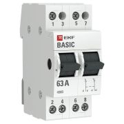 Переключатель трехпозиционный 2п 63А Basic EKF